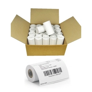 Direct Thermal Receipt Paper Rolls (104mm Wide X 57mm, 25 Rolls, RW420, QLN420)