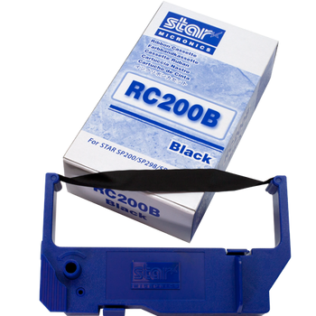 Star RC200B Official Printer Ribbons - Black - SP500 / SP2000 / SP298 / SP200 / MP200 / MP500