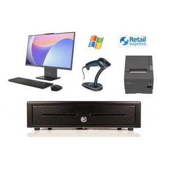 Retail Express Bundle No.7 - Touch POS Terminal 24", Epson Receipt Printer, Scanner, Cash Drawer