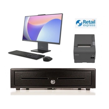 Retail Express Bundle No.8 - 24" Touch POS Terminal, Epson TM-T82III USB Thermal Printer, Cash Drawer