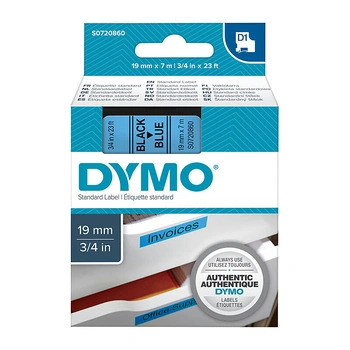 DYMO D1 Label Tape 19mm x 7m, Black on Blue (S0720860)