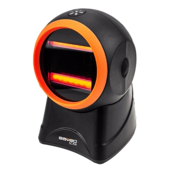 Saveo OMNI II 2D Corded Omnidirectional Desktop Handsfree Scanner