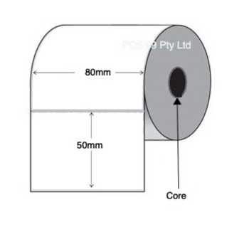 Silver Mylar Thermal Transfer Labels 80mm x 50mm (2 Rolls of 500)
