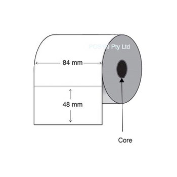 Silver Mylar Thermal Transfer Labels 84mm x 48mm (2 Rolls of 500)