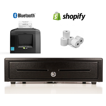 Shopify Bundle No. 4 - STAR Bluetooth Printer, Cash Drawer, Paper