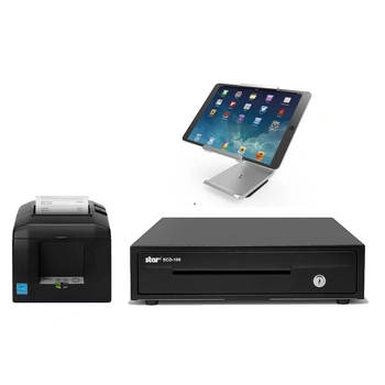 Square Bundle No.9 - Square iPad Compatible Receipt / Docket Printer + Cash Drawer + iPad Stand