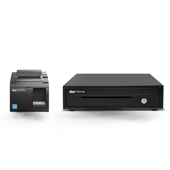 Star Micronics TSP143IIIU Thermal USB Printer and SMALL Star Cash Drawer Bundle