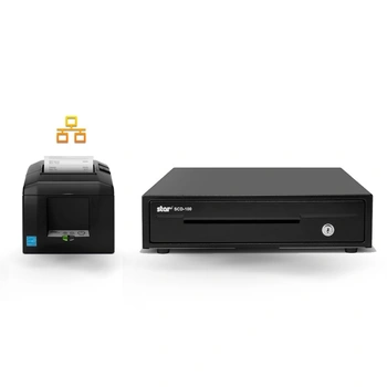Star Micronics Thermal TSP654LAN (TSP650) Ethernet Printer + SMALL STAR Cash Drawer Bundle