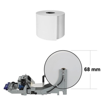 60mm X 68mm x 12mm Core Premium Thermal Paper Rolls (Box of 50)