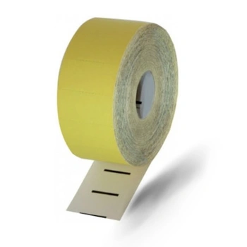 Thermal Transfer Yellow Ticket / Data Strip 50mm x 25mm Black Mark (10,000 tickets)