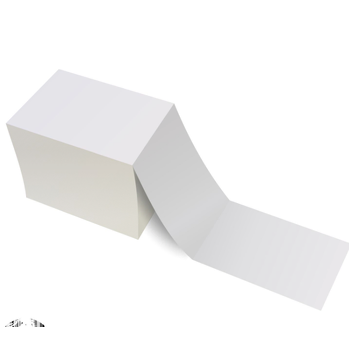 Direct Thermal White Ticket 105mm x 147.63mm Black Mark Fan Folded