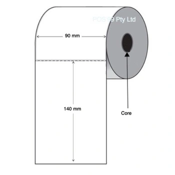 Inkjet Labels Paper Gloss 90mm x 140mm x 19mm (Epson TMC3500 and C4010)
