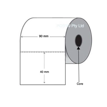 Inkjet Labels Paper Gloss 90mm x 40mm on 50mm Core (Epson TMC3500 and C4010)