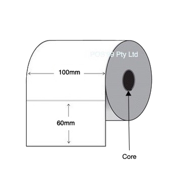 Thermal Transfer Labels 100mm x 60mm Core (4 rolls of 800) Synthetic Matt