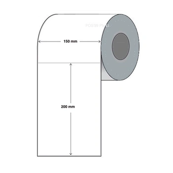 Thermal Transfer Labels 150mm x 200mm x 25mm Core (4 Rolls of 300)  for 6 Inch Printers