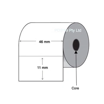 Thermal Transfer Labels 46mm x 11mm (8 rolls of 3,000) 