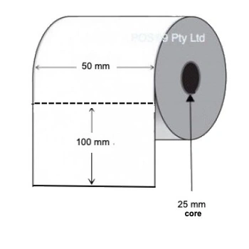 Thermal Transfer Labels 50mm x 100mm  (6 Rolls of 500)