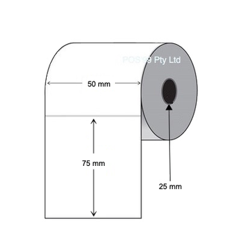 Thermal Transfer Labels 50mm x 75mm  (8 Rolls of 500) Synthetic
