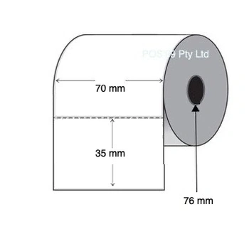 Thermal Transfer Labels 70mm x 35mm x 76mm Core (Rolls of 3,000) Synthetic