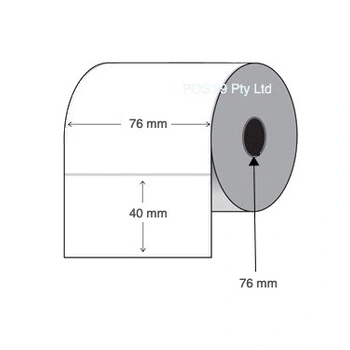 Thermal Transfer Labels 76mm x 40mm x 76mm Core (4 Rolls of 3,000) Synthetic Matt