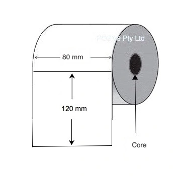 Thermal Transfer Labels 85mm x 120mm (6 Rolls of 400) Synthetic Matte