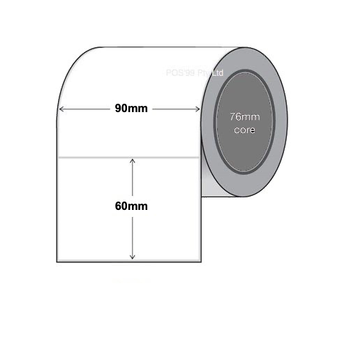 Thermal Transfer Labels 90mm x 60mm x 76mm Core (4 Rolls of 2,000) Paper