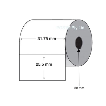 Thermal Transfer Labels 31.75mm x 25.5mm  Core (Rolls of 2,000) Permanent 