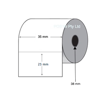 Thermal Transfer Labels 35mm x 25mm (8 rolls of 2,000) Permanent Synthetic
