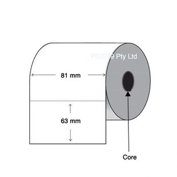 Thermal Transfer Labels 81mm x 63mm Synthetic PET Permanent Labels (60 Rolls of 500)