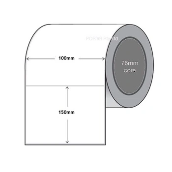 Thermal Transfer Labels 100mm x 150mm x 76mm Core Polypropylene Gloss Permanent (8 Rolls of 1,000)