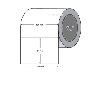 Thermal Transfer Labels 100mm x 60mm x 76mm Core Synthetic (4 Rolls of 2,000)