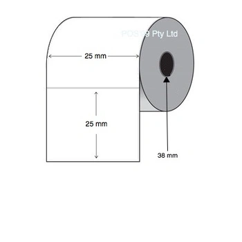 Thermal Transfer Labels 23mm x 23mm (4 Rolls of 1,000) Synthetic PET