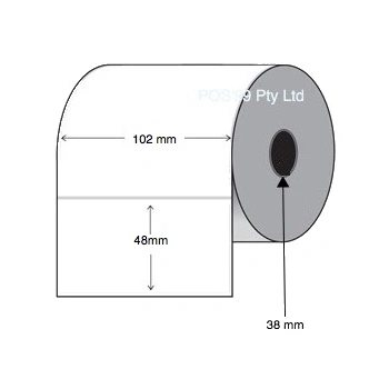 Thermal Transfer Labels 102mm x 48mm x Permanent Synthetic Perforated  (Rolls of 750)
