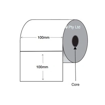 White Mylar Thermal Transfer Labels 100mm x 100mm  (2 Rolls of 400) Permanent