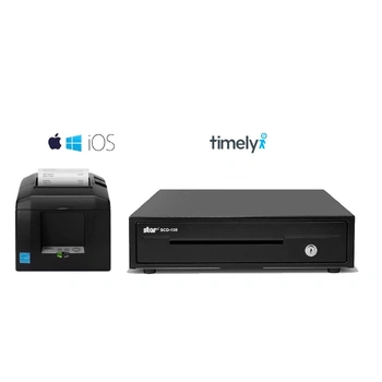 Timely PC / Mac / iPad Bundle - Receipt Printer + Cash Drawer