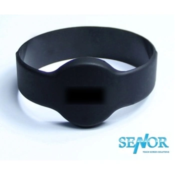 Senor RFID Wristband 125 kHz Read Only Black Watch Velcro Strap (Pack of 10)
