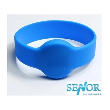 Senor RFID Wristband 125 kHz Read Only Light Blue Watch Velcro Strap (Pack of 10)