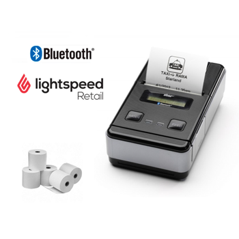 LightSpeed Retail POS iPad Bundle No. 5 - STAR Bluetooth Mobile Printer And Paper (50 Rolls)