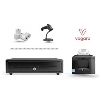 Vagaro Salon POS Printer Bundle - Receipt Printer, Cash Drawer (Optional Scanner and Paper)