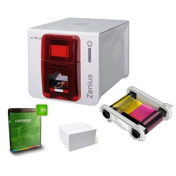 Evolis Zenius Classic Single Sided ID Card Printer Kit USB