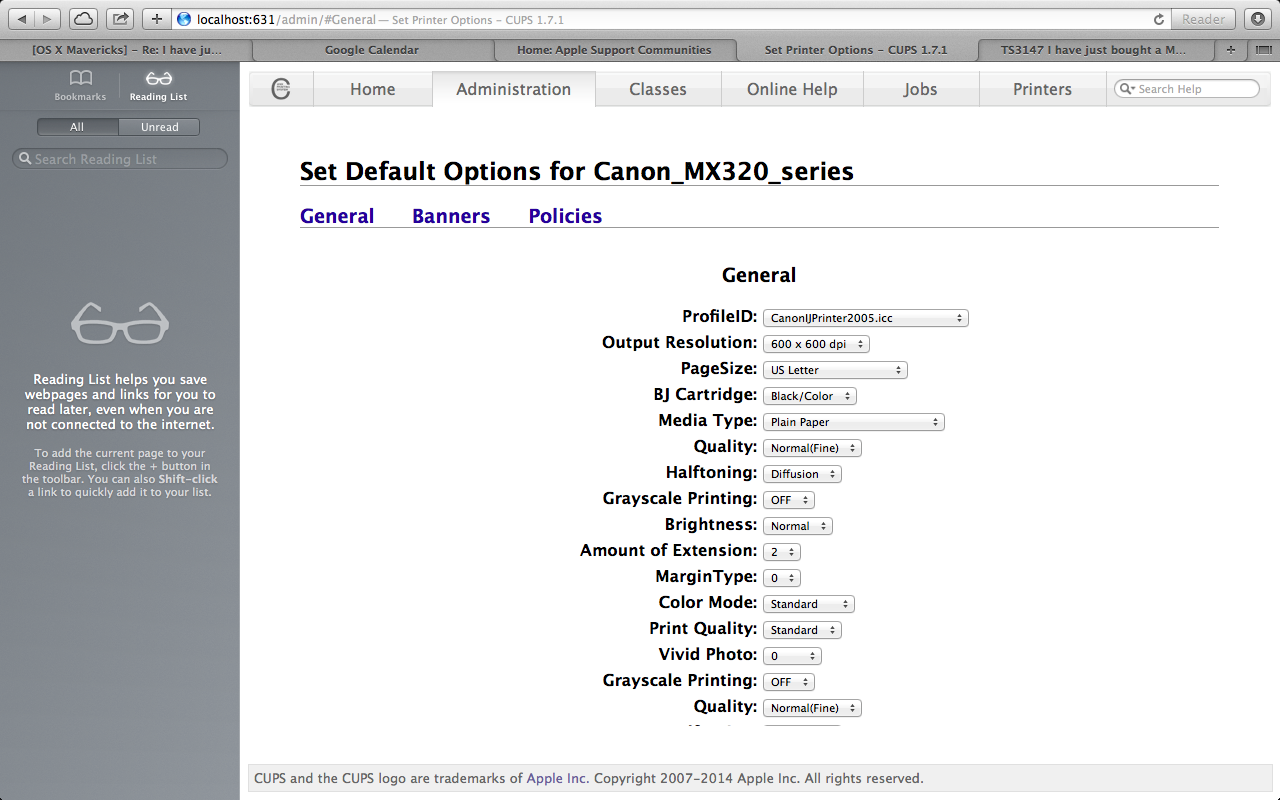 How to Enable CUPS Printer Interface for your Mac