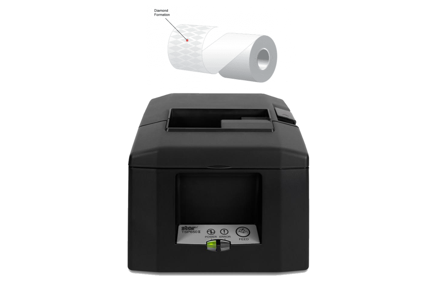 Star Micronics TSP654IISK Liner-Free Sticky Label Printer