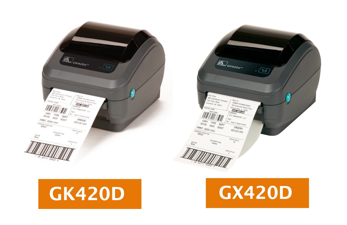 What is the difference between the Zebra GK420 and the Zebra  ZD420?