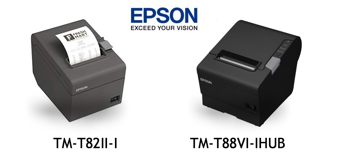Difference between the iHUB Epson TM-T82II Intelligent and the Epson TM-T88VI Intelligent Receipt Printers