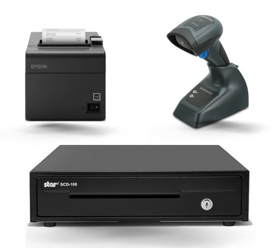 Retail & Windows Bundle - Receipt Printer, Cash Drawer & Cordless Scanner Bundle