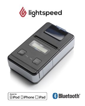 Lightspeed 2 Inch Mobile Printer - Bluetooth with rechargeable battery